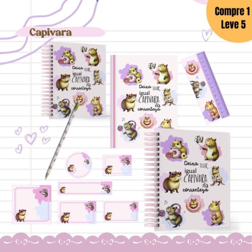 Arquivo Digital Capivara Kit Escolar 2025 -1267
