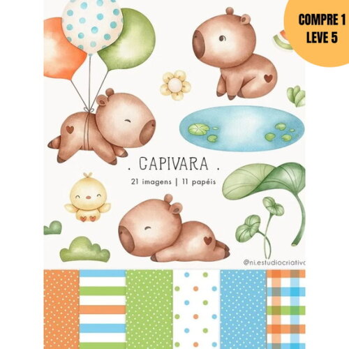 Arquivo Digital Capivara Kit Digital -3665