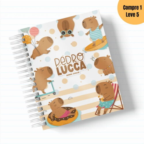 Arquivo Digital Capivara Menino Kit Escolar 2025 -763