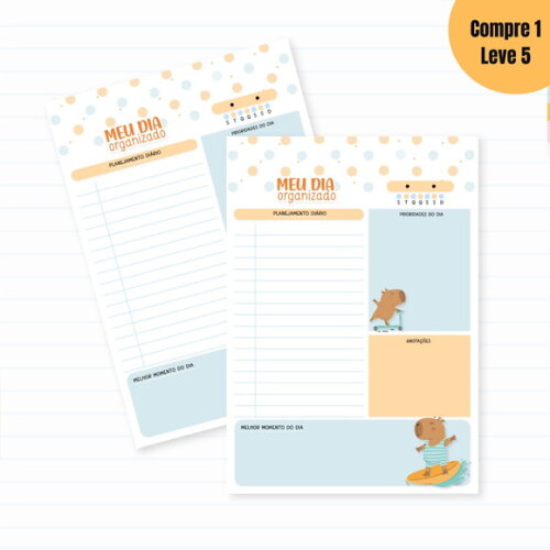 Arquivo Digital Capivara Menino Kit Escolar 2025 -763