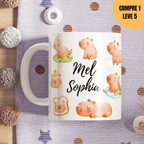 Arquivo Digital Capivarinha Arte Avulsa para Caneca -1547