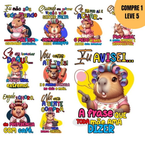 Arquivo Digital Capivarinha Dia das Mães Kit Digital -2810