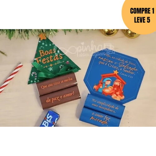 Arquivo Digital Card e Bis Árvore de Natal e Jesus -5988