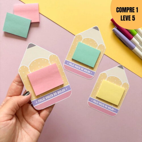 Arquivo Digital Card Post It Volta às Aulas -2145