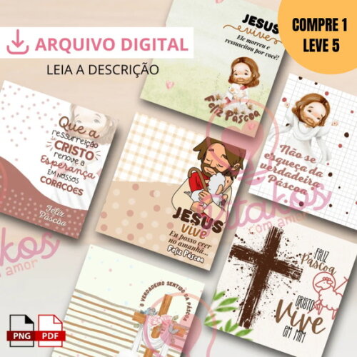Arquivo Digital Cards Páscoa Cristã -2092