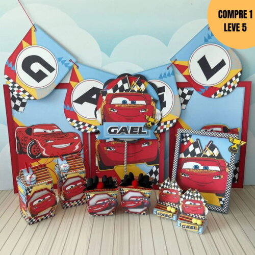 Arquivo Digital Carros Kit Festa Pronta -3780