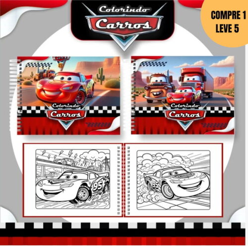Arquivo Digital Carros Livros de Colorir -3368