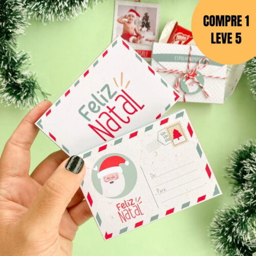 Arquivo Digital Carta Porta Chocolate Natal -5743