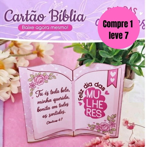 Arquivo Digital Cartão Bíblia Dia das Mulheres -6420