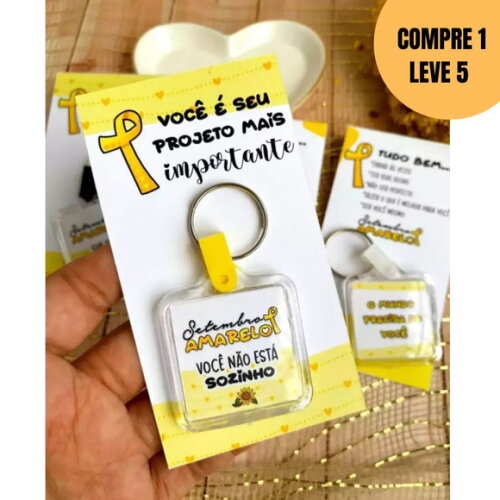 Arquivo Digital Cartão Chaveiro Setembro Amarelo -4986