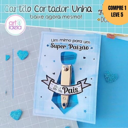 Arquivo Digital Cartão Cortador de Unha Dia dos Pais -4393