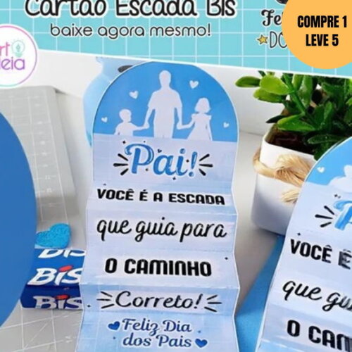 Arquivo Digital Cartão Escada Bis Dia dos Pais -4394