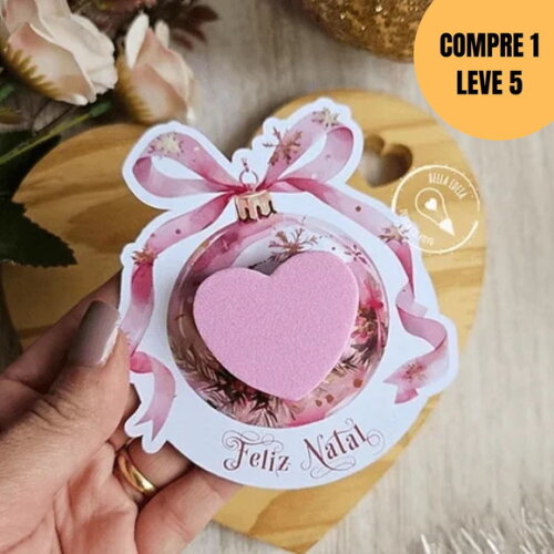 Arquivo Digital Cartão Lixa de Unha Natal Rosa 2025 -5745