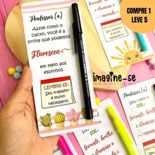 Arquivo Digital Cartão para Caneta Professor -1748