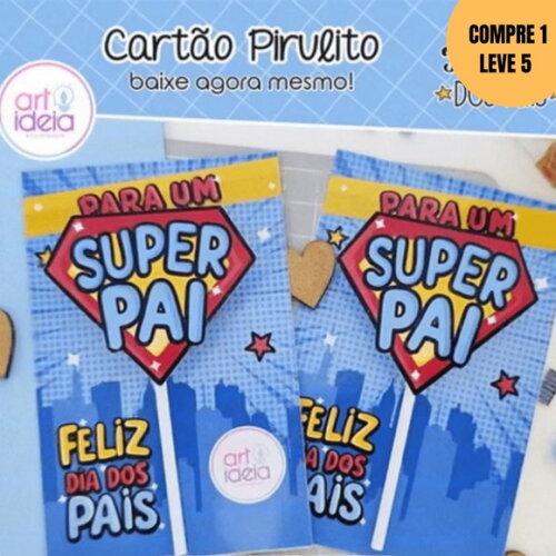Arquivo Digital Cartão Pirulito Dia dos Pais -4353