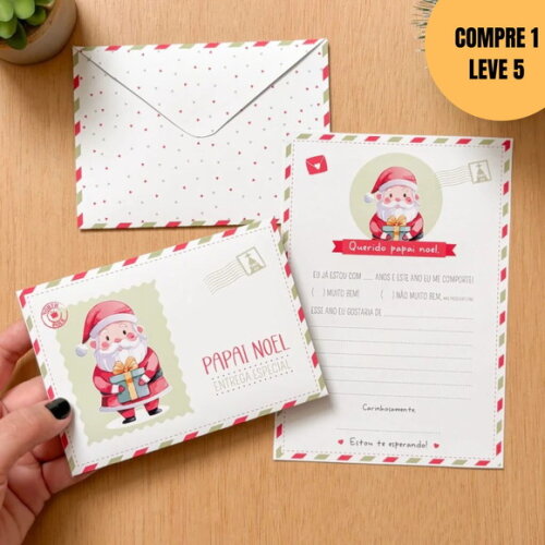 Arquivo Digital Cartinha Papai Noel -5832