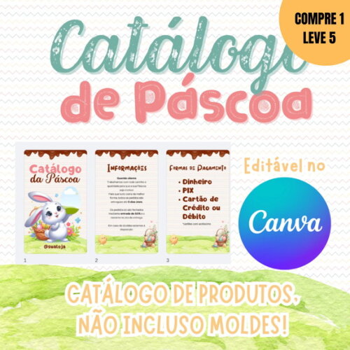 Arquivo Digital Catálogo de Páscoa Editável no Canva -2564