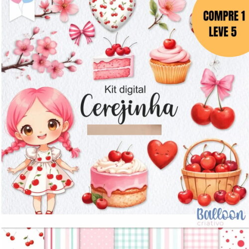 Arquivo Digital Cerejinha Kit Digital -4727
