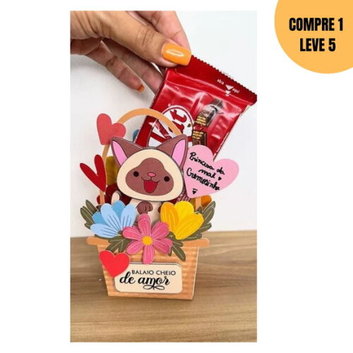 Arquivo Digital Cesta Porta Chocolate -2120