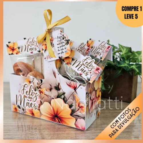 Arquivo Digital Cestinha Lapelas Adesivos Dia das Mães -3072