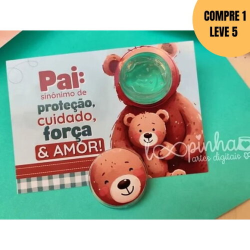 Arquivo Digital Chaveiro Tag de Placa Dia dos Pais -4679