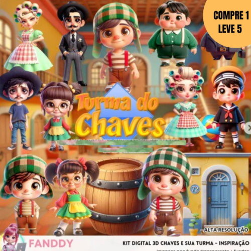 Arquivo Digital Chaves e Sua Turma Kit Digital -3000
