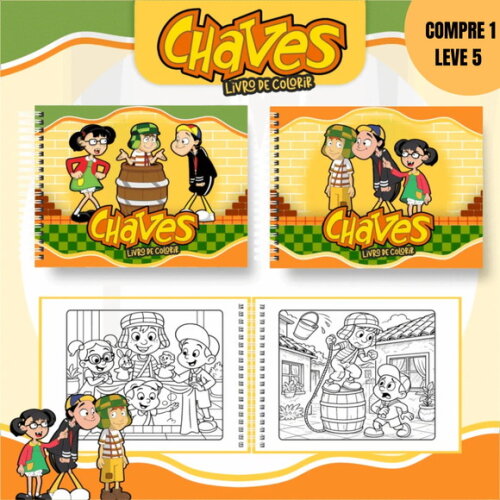 Arquivo Digital Chaves Livros de Colorir -3394