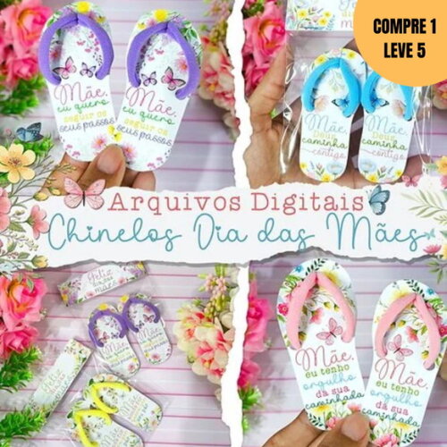 Arquivo Digital Chinelo para Xuxinha Dia das Mães -2681