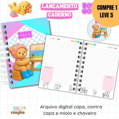 Arquivo Digital Coleção Caderno Bobbie Goods -4594