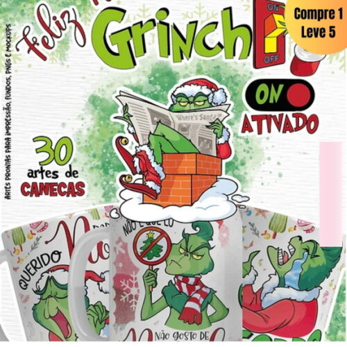 Arquivo Digital Coleção Feliz Natal Grinch -272