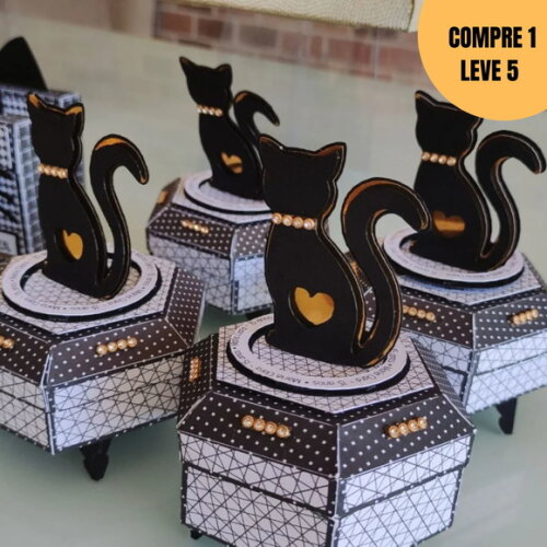 Arquivo Digital Coleção Gatinho Kit Festa Pronta -2446