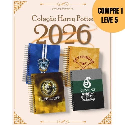 Arquivo Digital Coleçao Harry Potter Agenda 2026 -5428