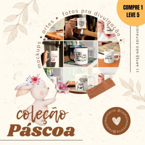 Arquivo Digital Coleção Páscoa 2025 Arte para Canecas - 2938