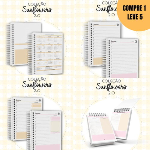 Arquivo Digital Coleção Unflowers Capas + Miolo Agenda -2198