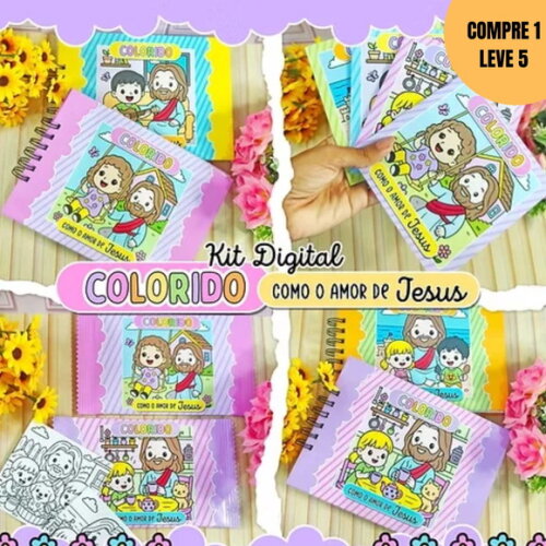 Arquivo Digital Colorido Como o Amor de Jesus -3793