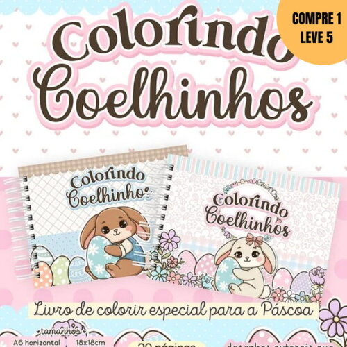Arquivo Digital Colorindo Coelhinhos -2595