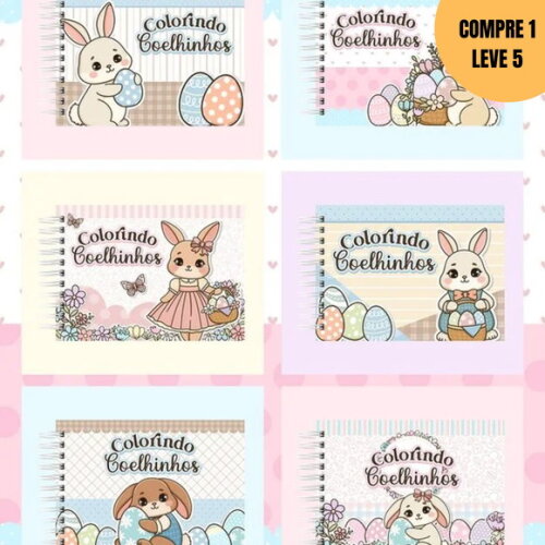 Arquivo Digital Colorindo Coelhinhos -2595