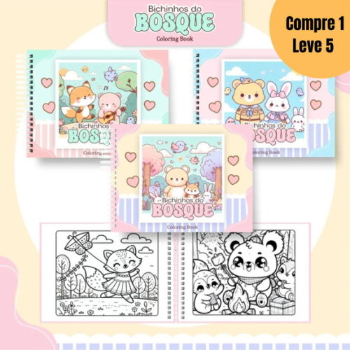 Arquivo Digital Colorindo no Bosque Livro para Colorir-1715