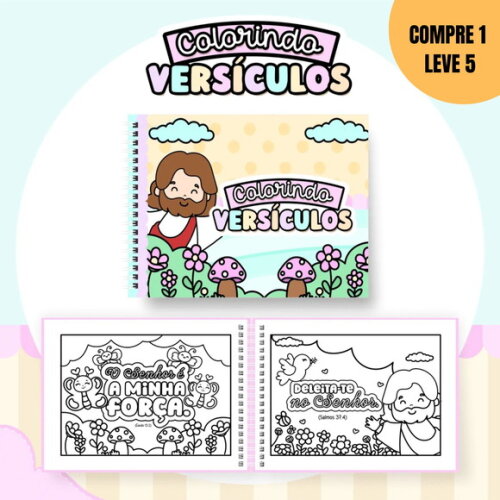 Arquivo Digital Colorindo Versiculos Livro de Colorir -1874
