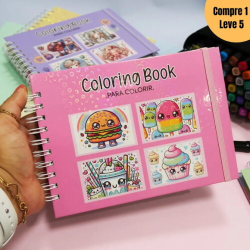 Arquivo Digital Coloring Book A5 a Arte de Colorir -1159