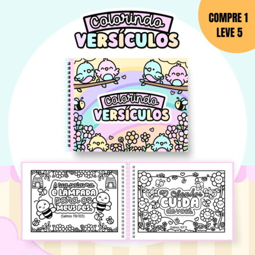 Arquivo Digital Colorindo Versiculos Livro de Colorir -1874