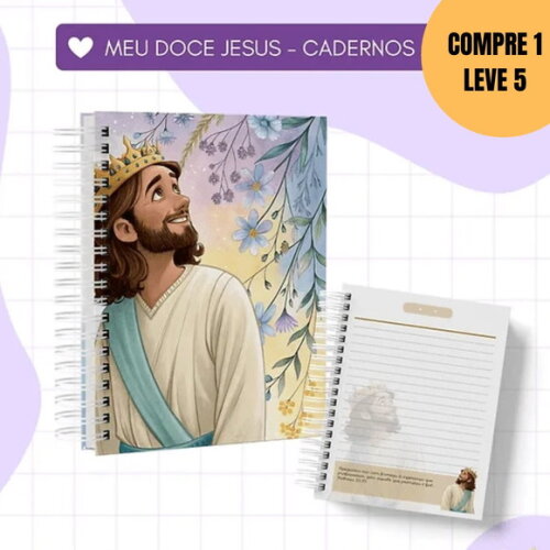 Arquivo Digital Combo 10 Cadernos Meu Doce Jesus -4917