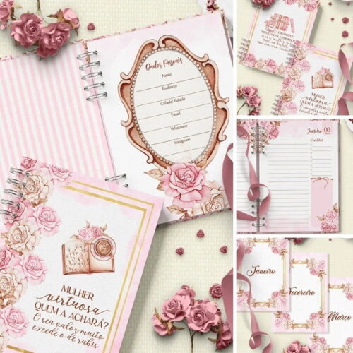 Arquivo Digital Combo 4 Agendas Mulher Virtuosa 2025 -289