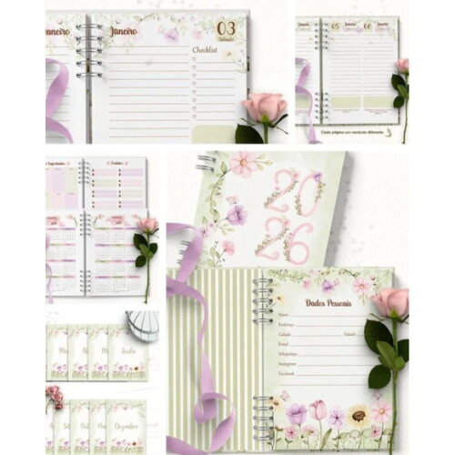 Arquivo Digital Combo 8 Agendas 2026 C/s Versículo -4968