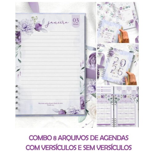 Arquivo Digital Combo 8 Agendas 2026 e Permanente -4763