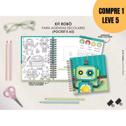 Arquivo Digital Combo A5 Agendas Escolares -5544