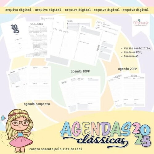 Arquivo Digital Combo Agenda Clássica A5 2025 -1006