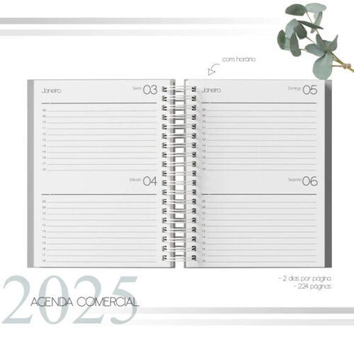 Arquivo Digital Combo Agenda Comercial Datada 2025 -1007