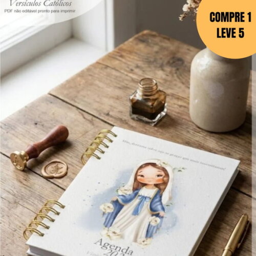 Arquivo Digital Combo Agenda com Versículos Católicos -6198