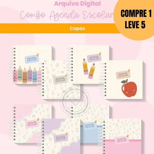 Arquivo Digital Combo Agenda Escolar e Infantil 2026 -5476